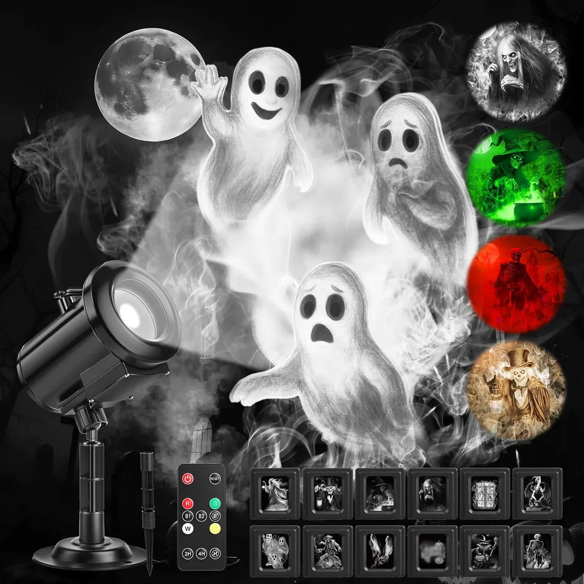 Animated Window Projector – Ghost/Zombie — image 1 of 5