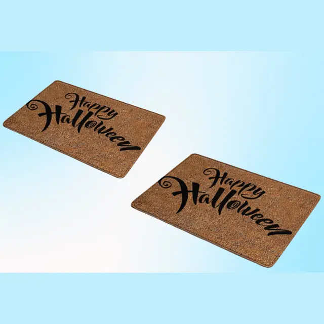 Halloween Doormat – Skull/Pumpkin Design