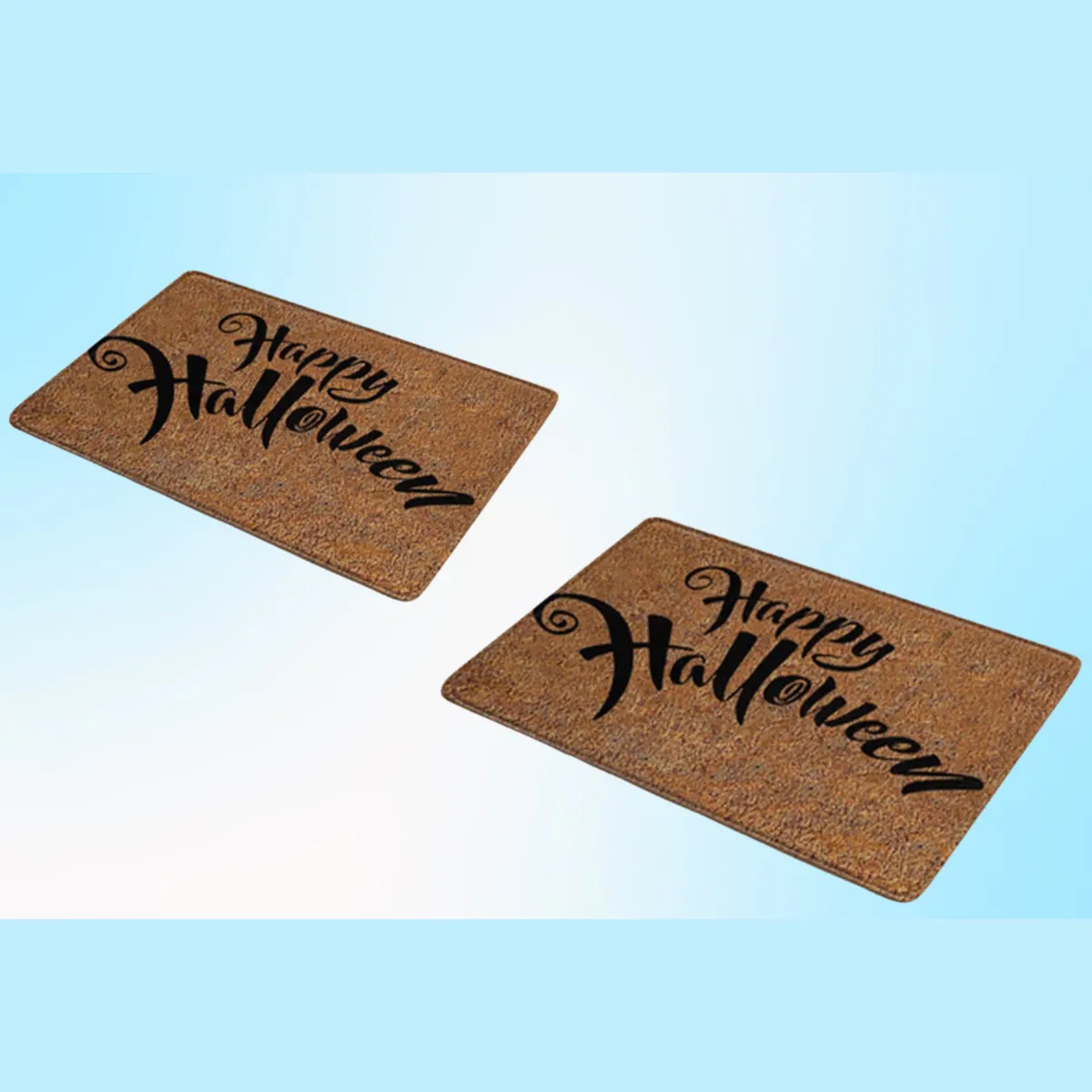 Halloween Doormat – Skull/Pumpkin Design — image 1 of 3