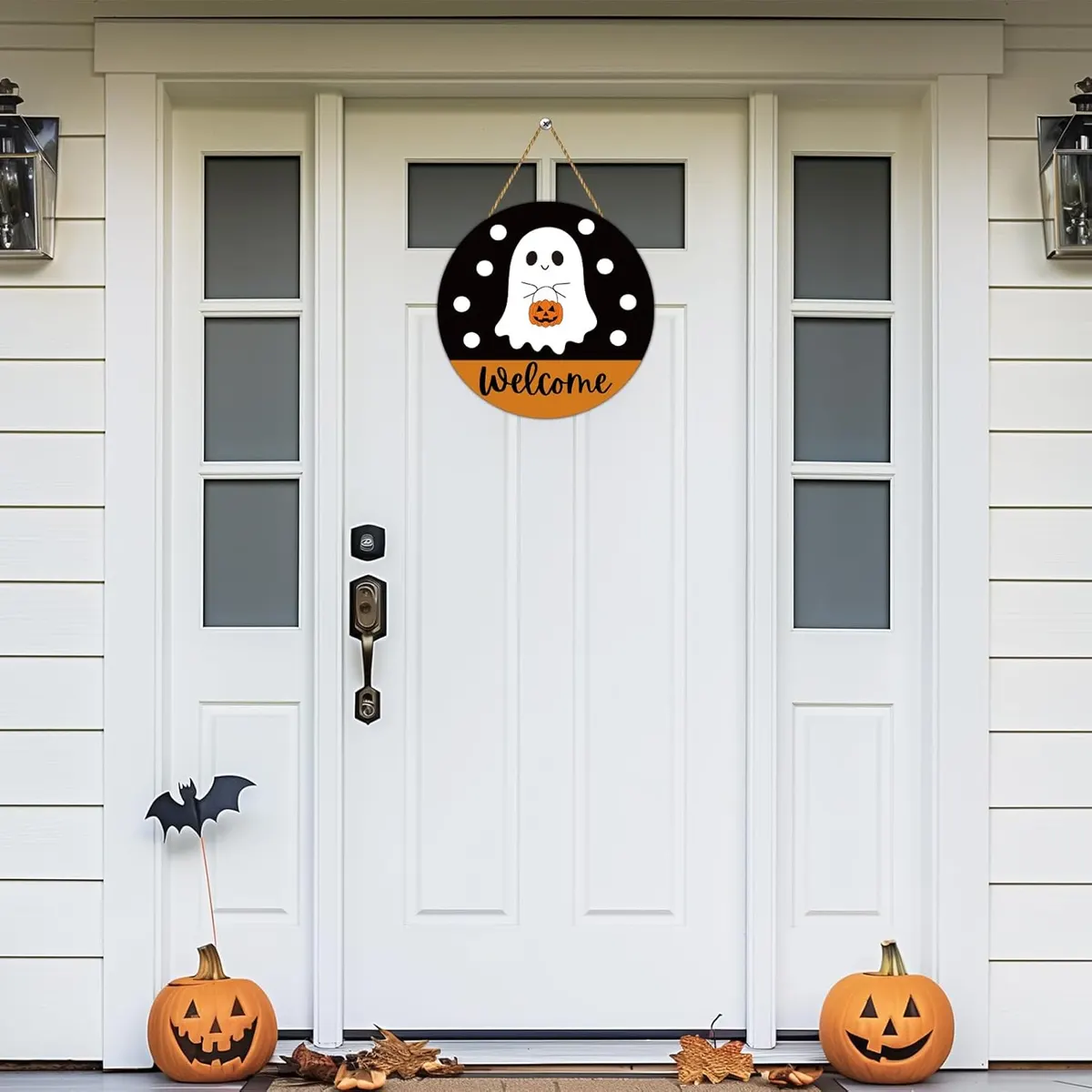 Spooky Welcome Door Sign – Wooden/MDF — image 1 of 4