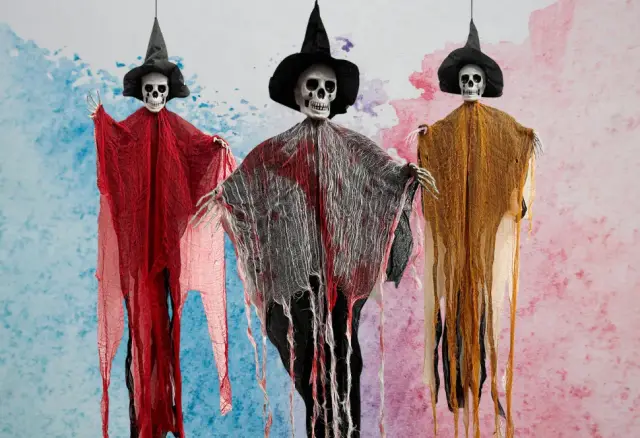 Ghost Hanging Decorations – Set of 3