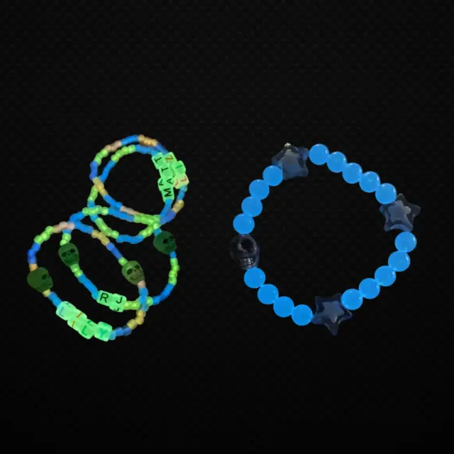 Glow-in-Dark Skull Bracelet – Kids