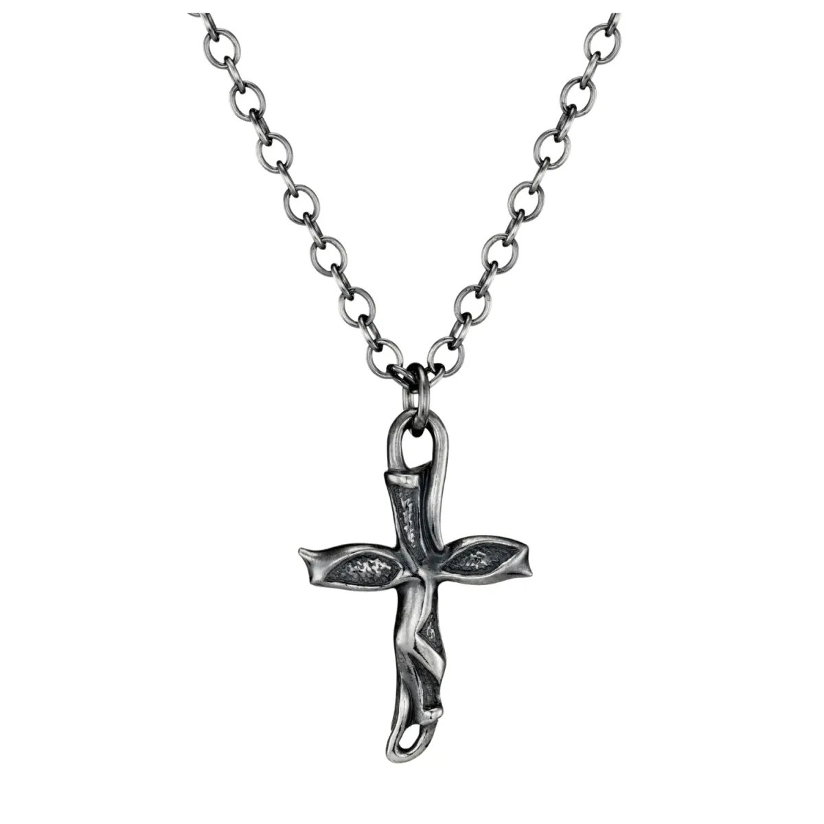Gothic Cross Pendant – Oxidised Metal — image 1 of 4
