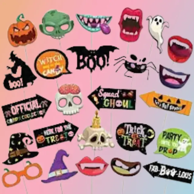 Halloween Photo Booth Props Kit
