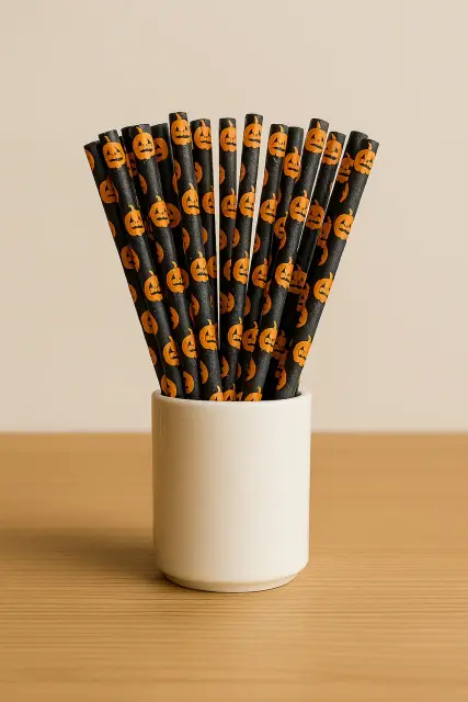 Halloween Straws – Pack of 50 Printed