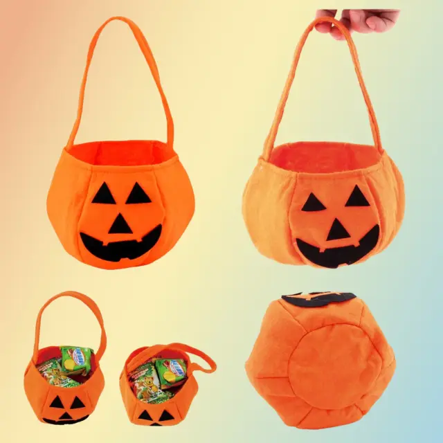 Halloween Treat Bags – Pumpkin Design 50pk