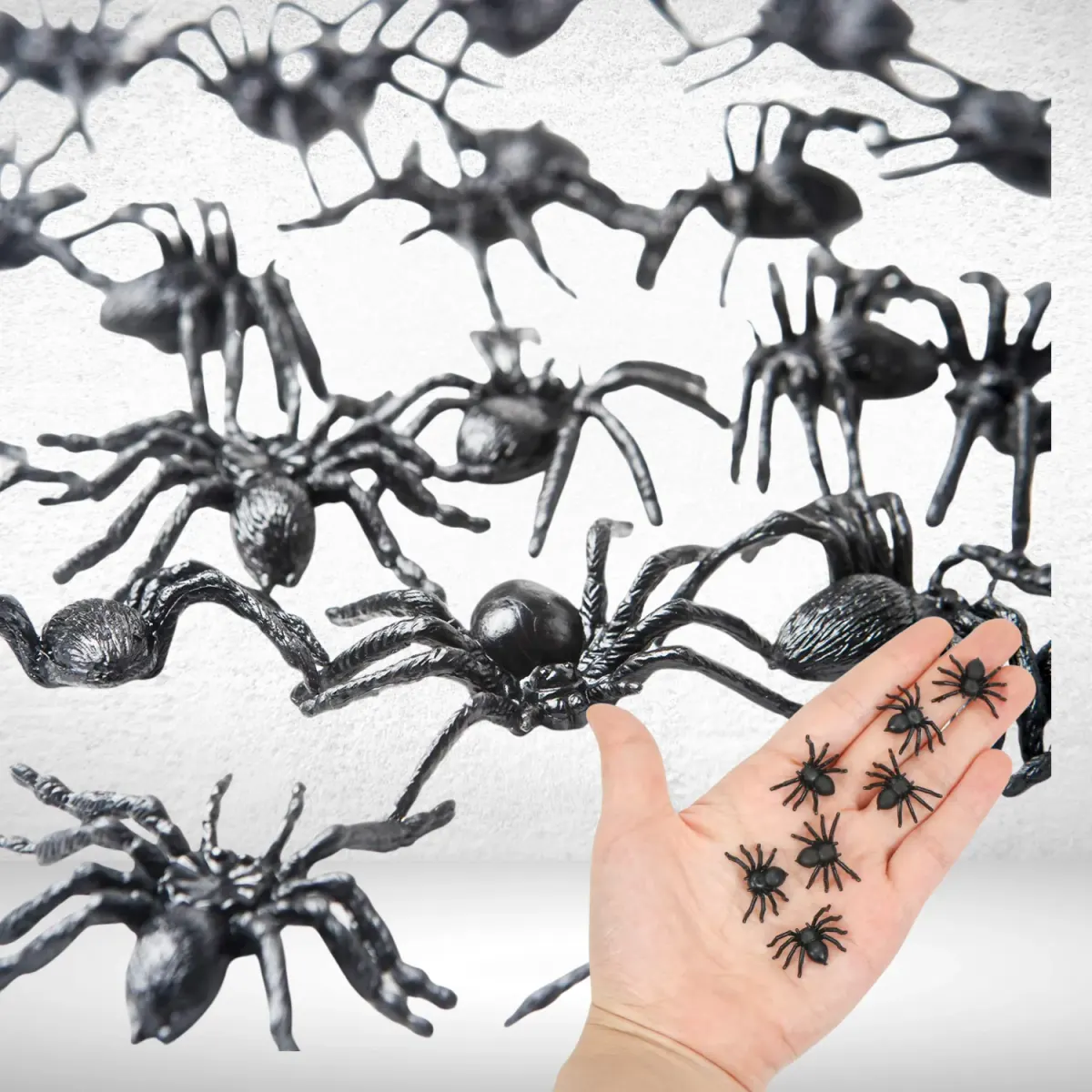 Mini Plastic Spiders – Bag of 100 — image 1 of 4