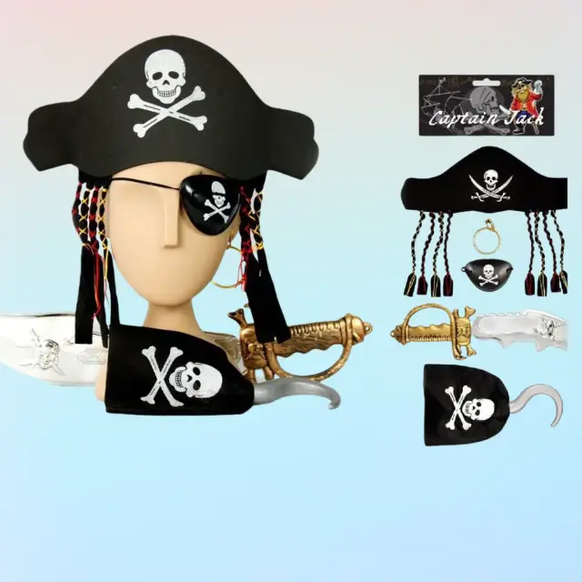 Pirate Eye Patch + Hook Set – Kids
