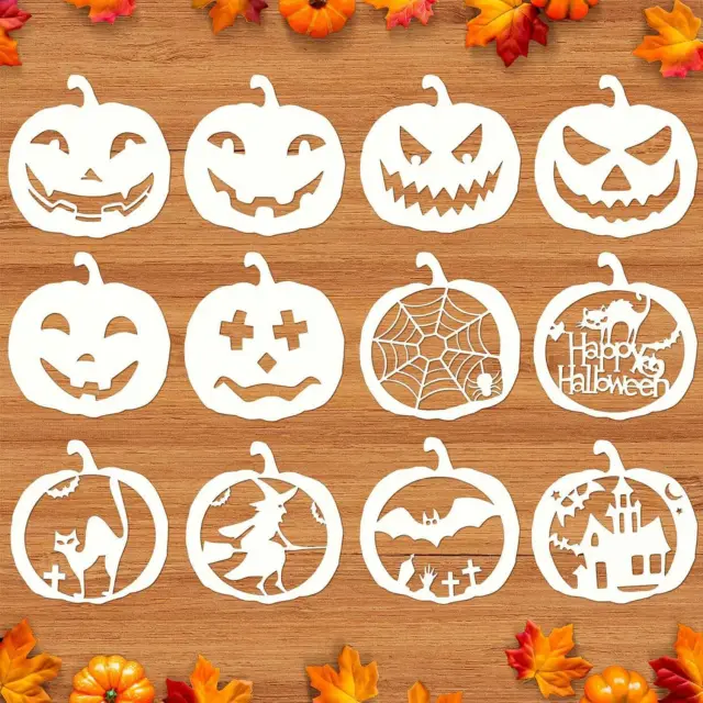 Pumpkin Carving Template Kit – 12 Designs