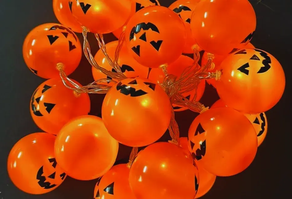 Pumpkin String Lights – LED Battery (10ft) — image 1 of 4