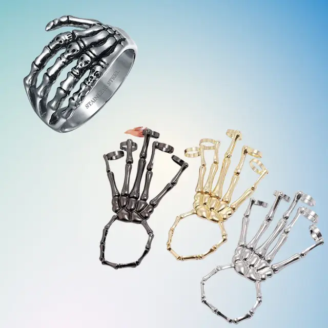 Skeleton Hand Ring – Adjustable