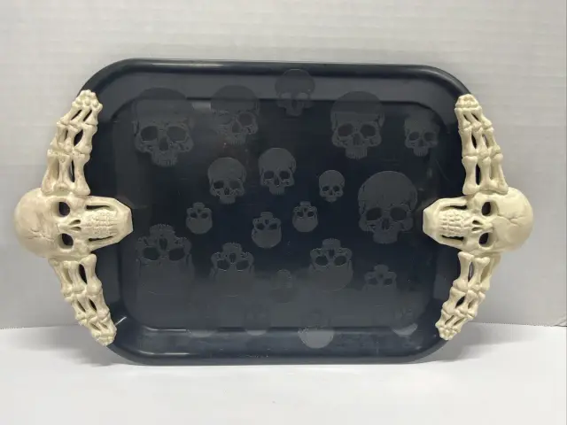 Skeleton Serving Tray – Plastic 16in