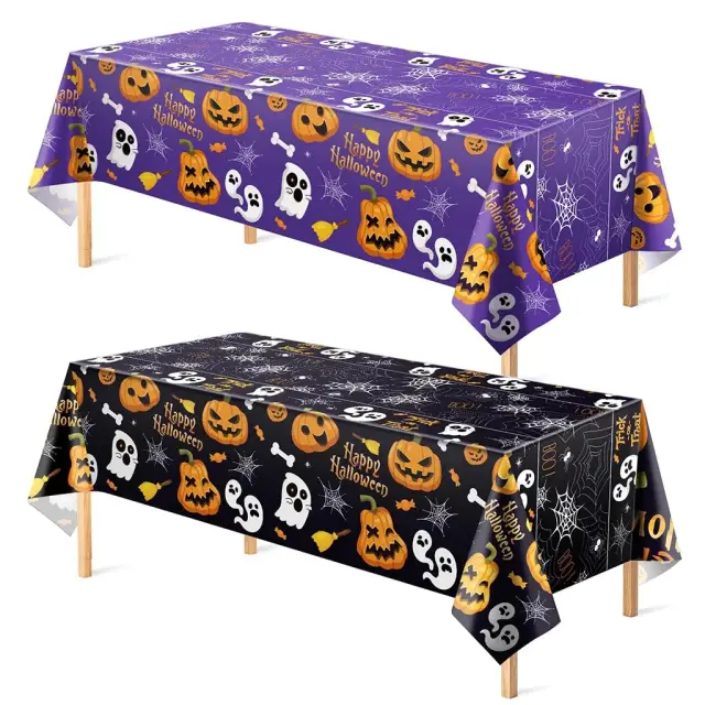 Spooky Plastic Tablecloth – 3 Pack