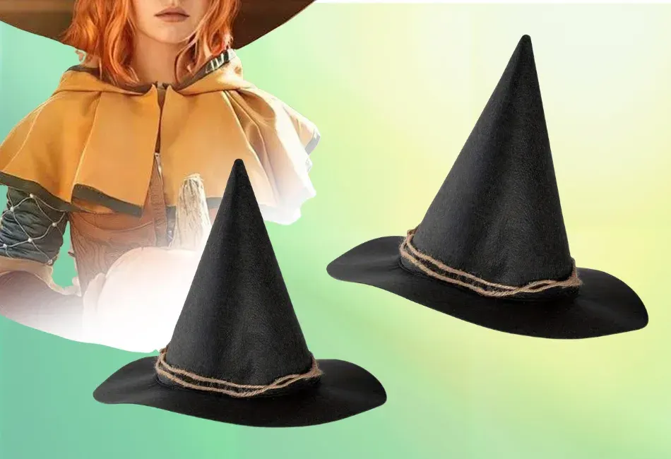 Witch Hat – Adult Black Felt — image 1 of 3